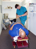 knee adjustment for sports injury minneapolis DC Fred Clary